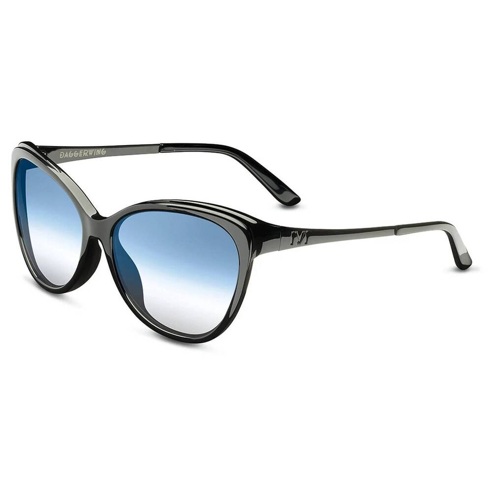 NEW IVI VISION women's daggerwing sunglasses in polished black - gloss black / b
